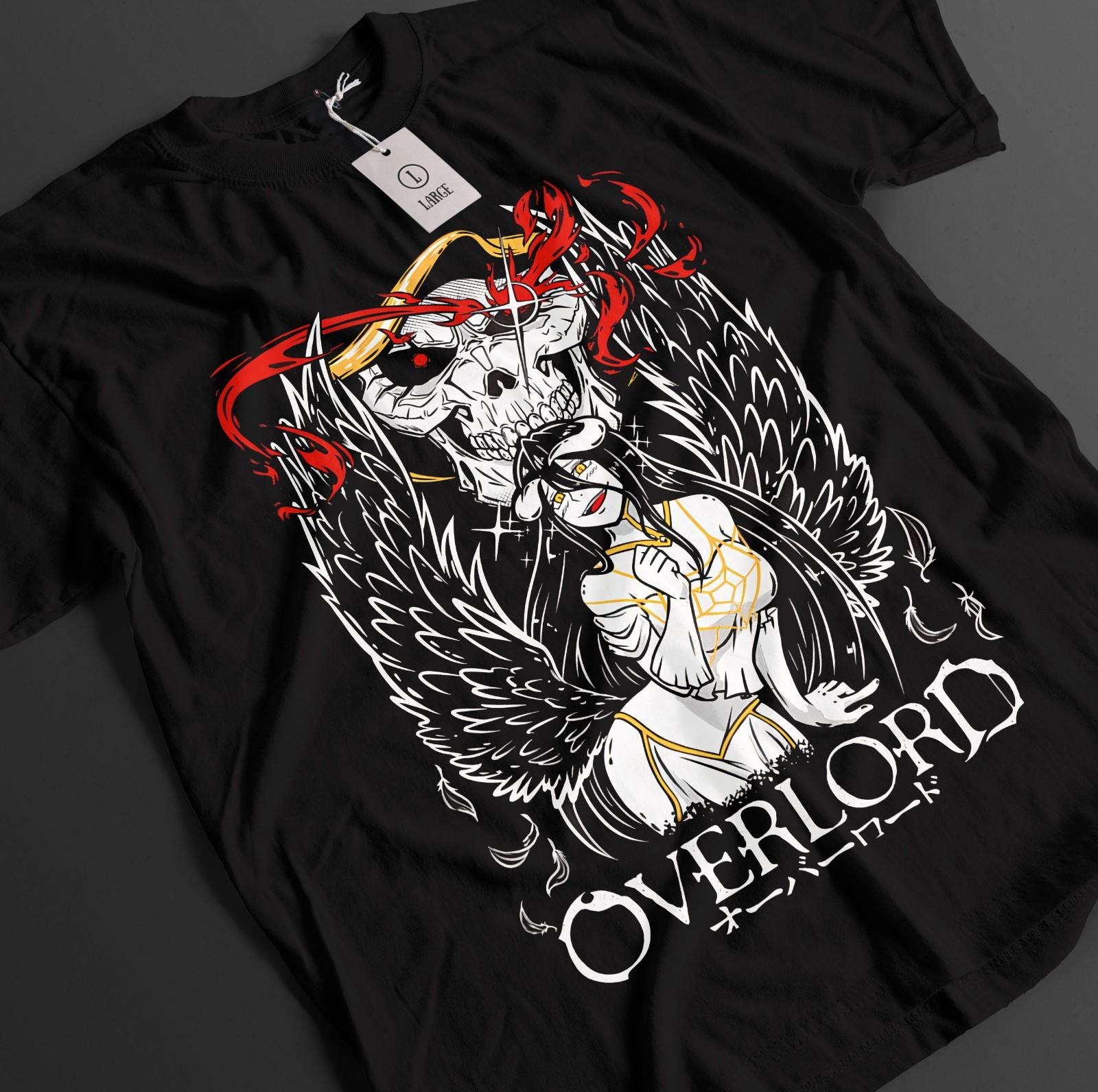 Overlord Shirt Ainz Tshirt Albedo T-Shirt Mens Womens Tees Top Shalltear Top Demiurge Sebas Anime Tee XL