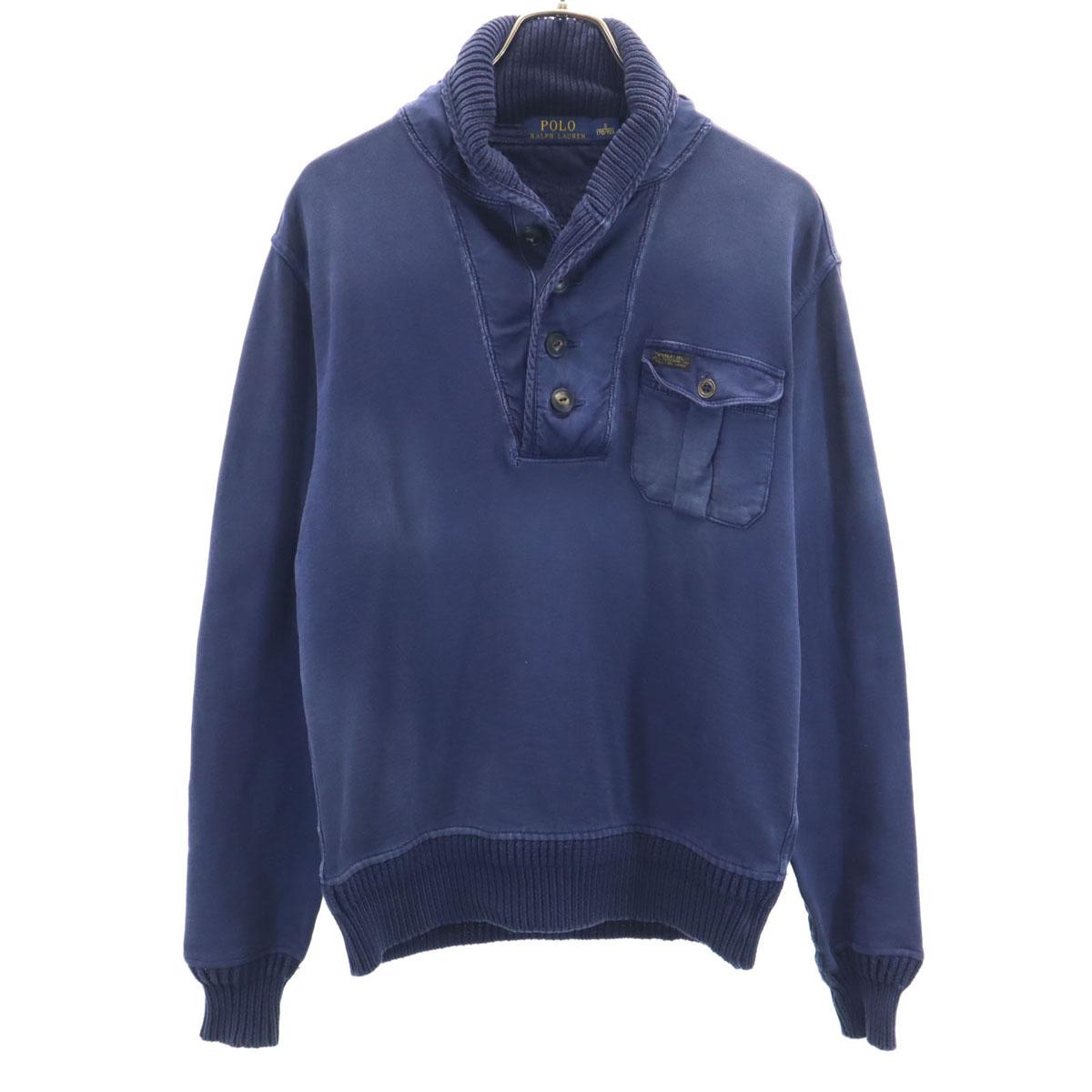 

POLO RALPH LAUREN Свитшот с длинным рукавом S Темно-синий Мужской Б/У