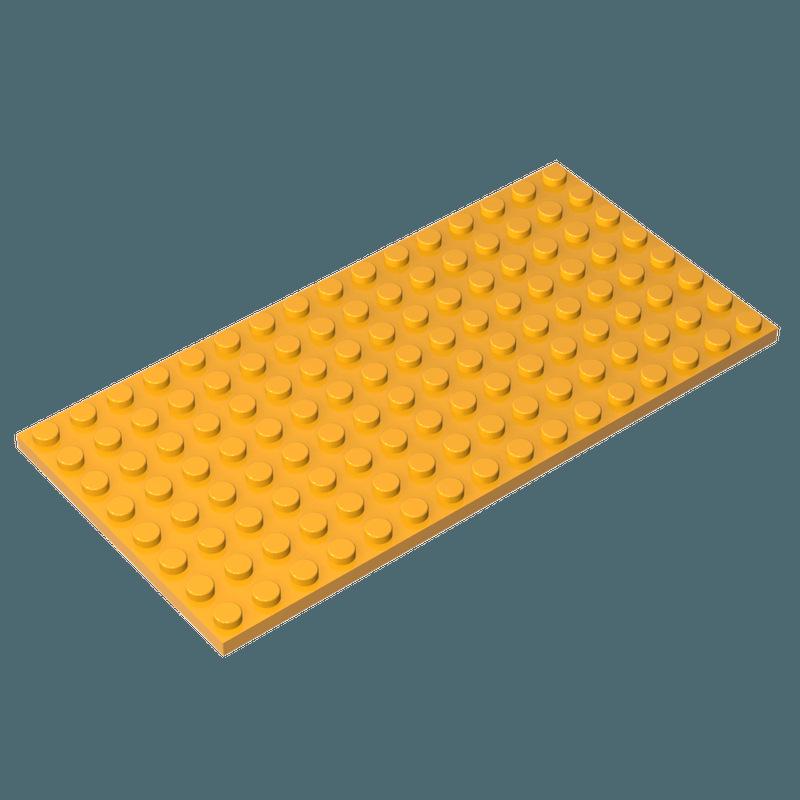 50g Small Particle Building Blocks: 8x16 Thin Plate Brick Accessories