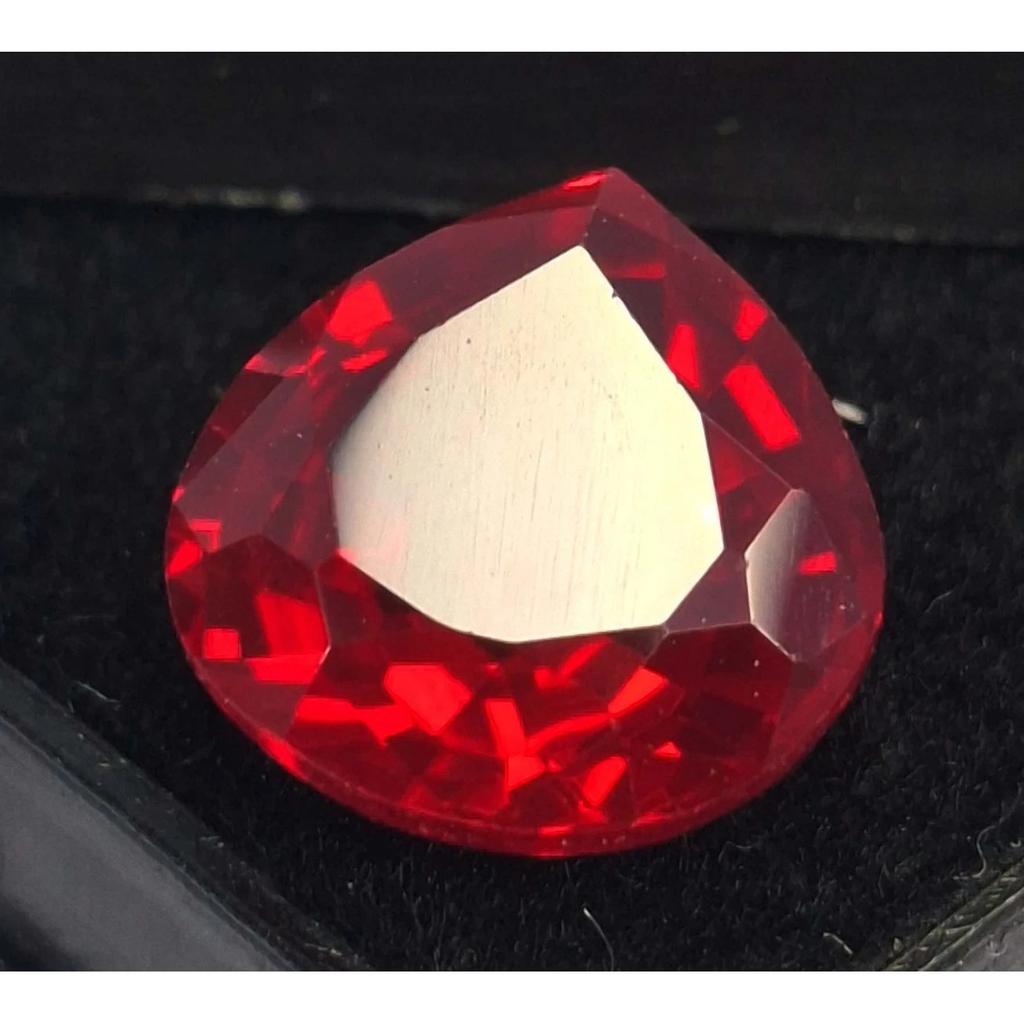 Stunning Red Ruby Mozambique Natural Pear Cut 7-9 Ct Certified Loose Gemstone