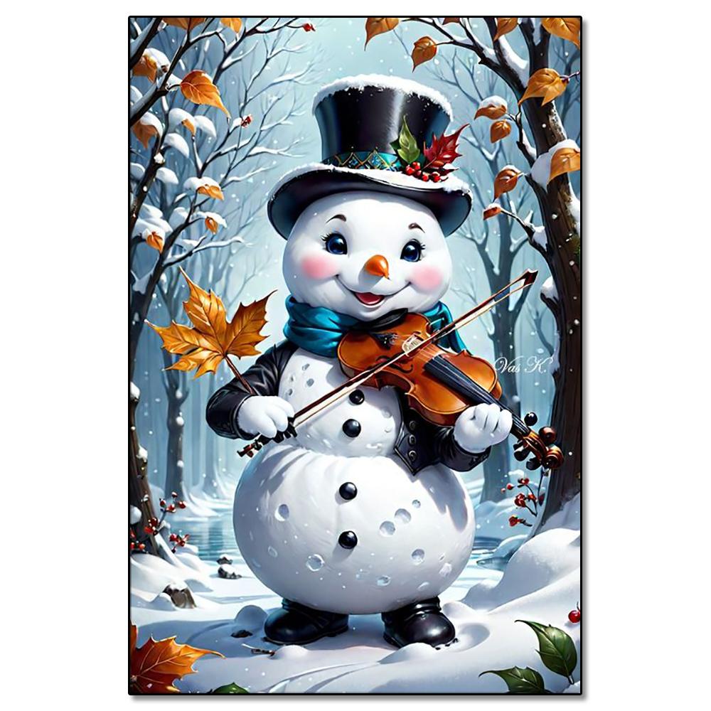 Snowman Diamond Painting Winter Snow Scenery Diamond Mosaic Embroidery Full Square/Round 2024 New Series DIY Home