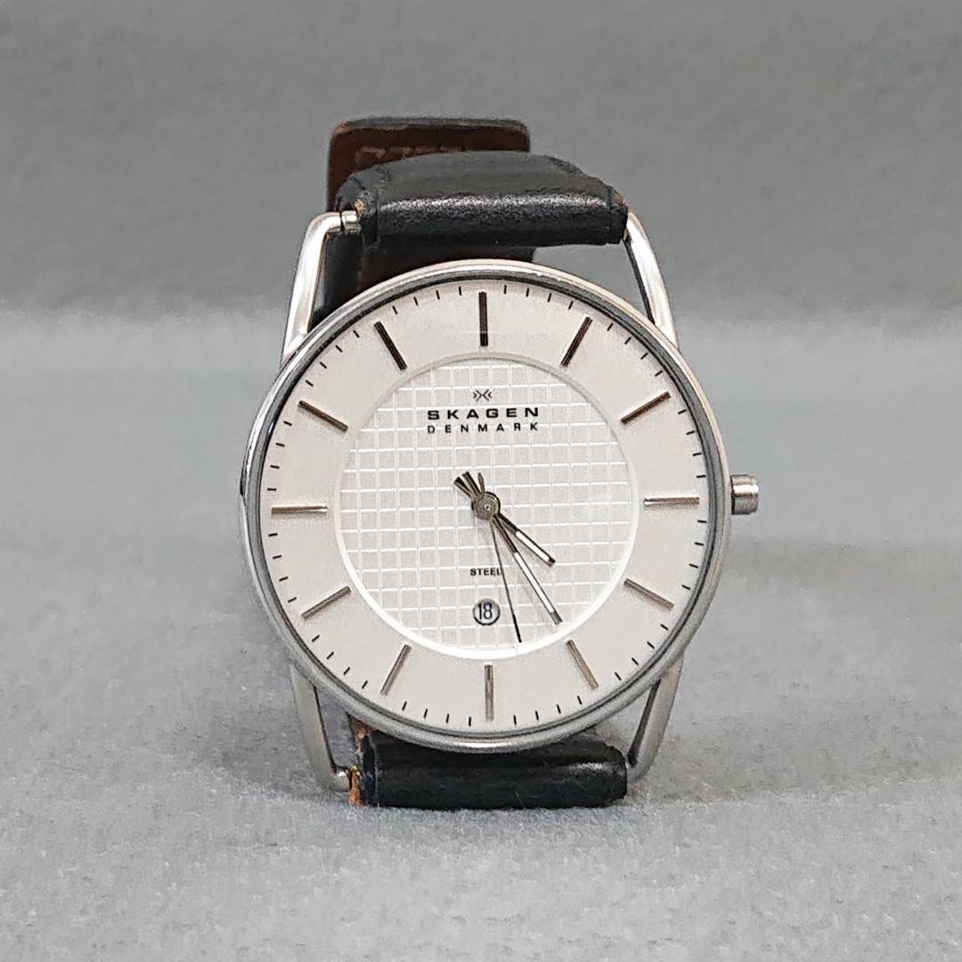 Used [Battery replaced] SKAGEN 241LSLC quartz watch with date display