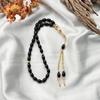 Glass Prayer Beads Tasbih 33 Muslims Prayer Beads Rosary Beads Bracelet with Tassels Muslims Islams Misbaha Bracelet