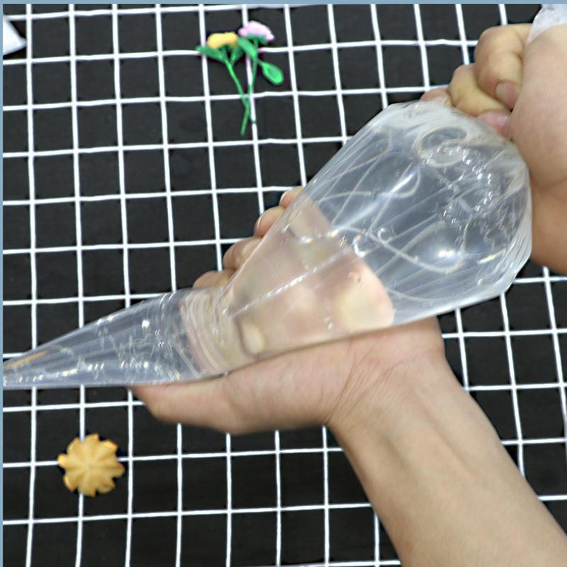 100pcs Set Disposable Piping Bag Pastry Pack Confectionery Equipment Baking Accessories Bakeware Butter Cake Silk Flower Tools