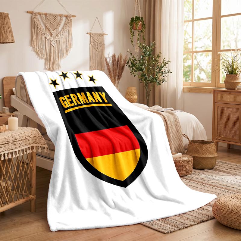 Germany national football team Print Flannel Blanket Soft Warm Sofa Bed Throw Blanket For Home Office Bedroom