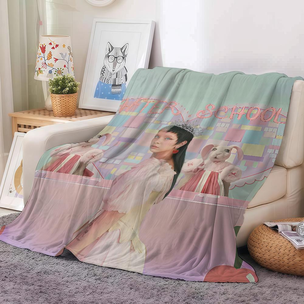 

M-Melanie M-Martinez Singer Blanket Warm And Soft Suitable For Bedroom Living Room Sofa Bed Office Travel Camping 30x40in