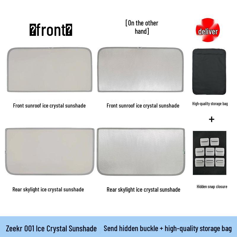 Zeekr 001 Sunroof Sunshade: Sky Screen Ice Crystal Curtain Sun Visor