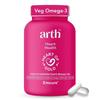 ARTH Omega 3 Supplement (Vegetarian)  | Derived from Algal EPA & DHA|  100% Natural Omega 3 Capsules with EPA 240mg & DHA 160mg | (30 Veg Capsules)