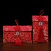 1pcs Brocade Cloth Spring Festival 2025 New Year Party Gift Chinese Wedding Money Bags HongBao Red Packets Red Envelope