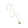Adjustable Layering Neckchain Love Heart/Bowknot Chain Necklace Stainless Steel Elegant Gift for Women