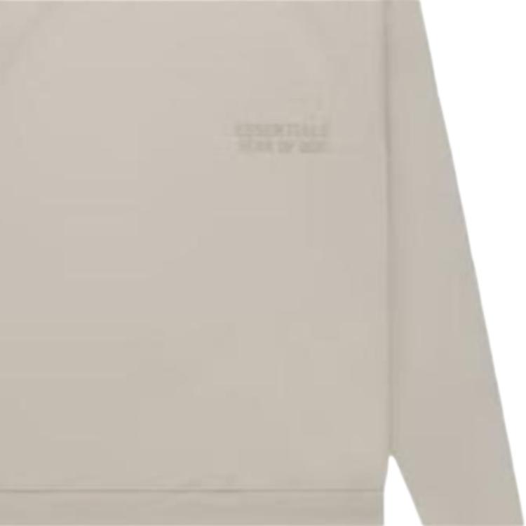 Fear of God Essentials FW22 Crewneck With Letter Logo Print Fleece Sweatshirt Unisex Tops Smoke-Grey FOG-FW22-316