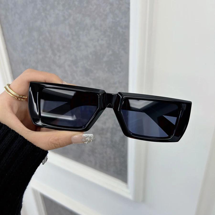 Quadratische Vintage Sonnenbrille Damen Herren Marken-Designer-Gestell Retro Sonnenbrillen Weiblich Männlich Spiegel Draußen Punk Oculos De Sol