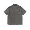 Thisisneverthat Damaged Denim Zip S S Shirt Grey
