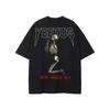 Kanye West 2013 Yeezus Tour God Wants You Cotone Nero Unisex T-shirt Y2K