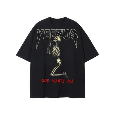Kanye West 2013 Yeezus Tour God Wants You Cotton Black Unisex Y2K T-shirt