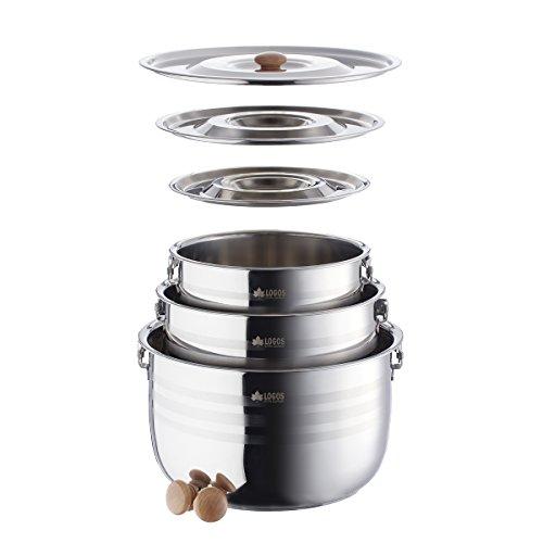 LOGOS 3-Layer Stainless Steel Hanging Pot, Medium, 81210001