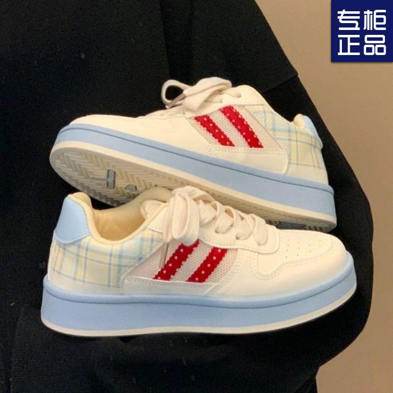 

Niche high-value thick-soled mesh white shoes women s summer thin student versatile sports skateboard shoes 35 синій