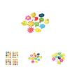 12pcs Set Of Premium Wooden Cartoon Animal Fridge Magnets For Educational Fun