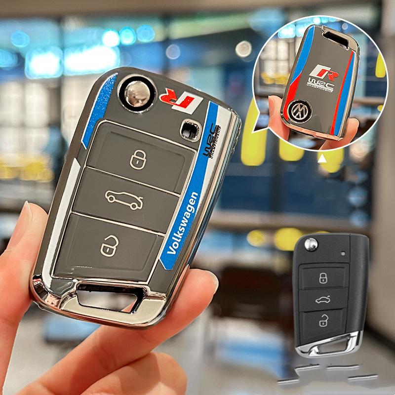 

Для автомобиля VOLKSWAGEN Чехол-брелок для ключа-«рыбки» для VW Volkswagen Golf 7 MK7 Tiguan MK2 Для Seat Ateca Leon FR 2 Ibiza Брелок для ключа