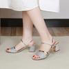 Fashion Block Heel Sandals and Slippers for Women In Summer 2025 New Fashionable and Versatile High-heeled Two-wear Sandals
