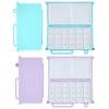 Magnetic Watercolor Paint Box Mini 24 Grid Travel Painting Tray Portable Foldable Empty Paint Palette Travel Use
