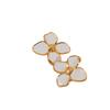 European Flower Bow Textured Metallic Stud Earrings for Women - Luxurious, Fashionable Style