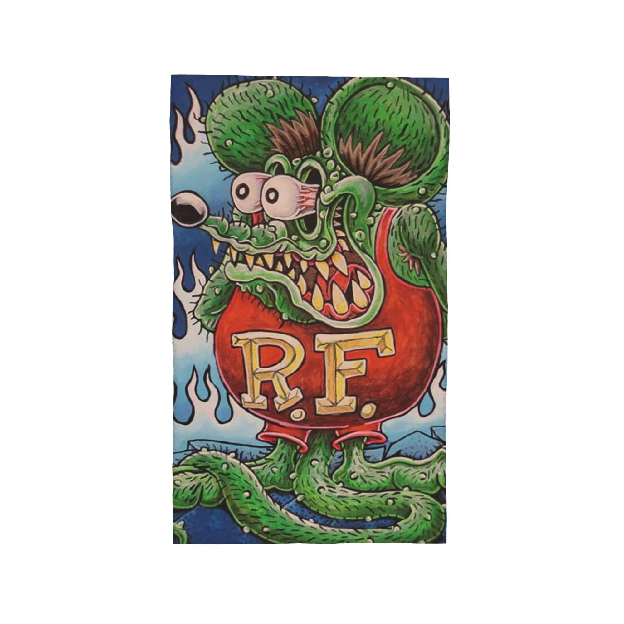 

Rat Fink Soft Face Towel Quick Dry Pool Bath Cotton Towels Breathable W30*H60(CM)