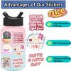 50 Pink Inspirational Phrases Graffiti Stickers Decorate Guitar Notebook Suitcase DIY Waterproof Stickers