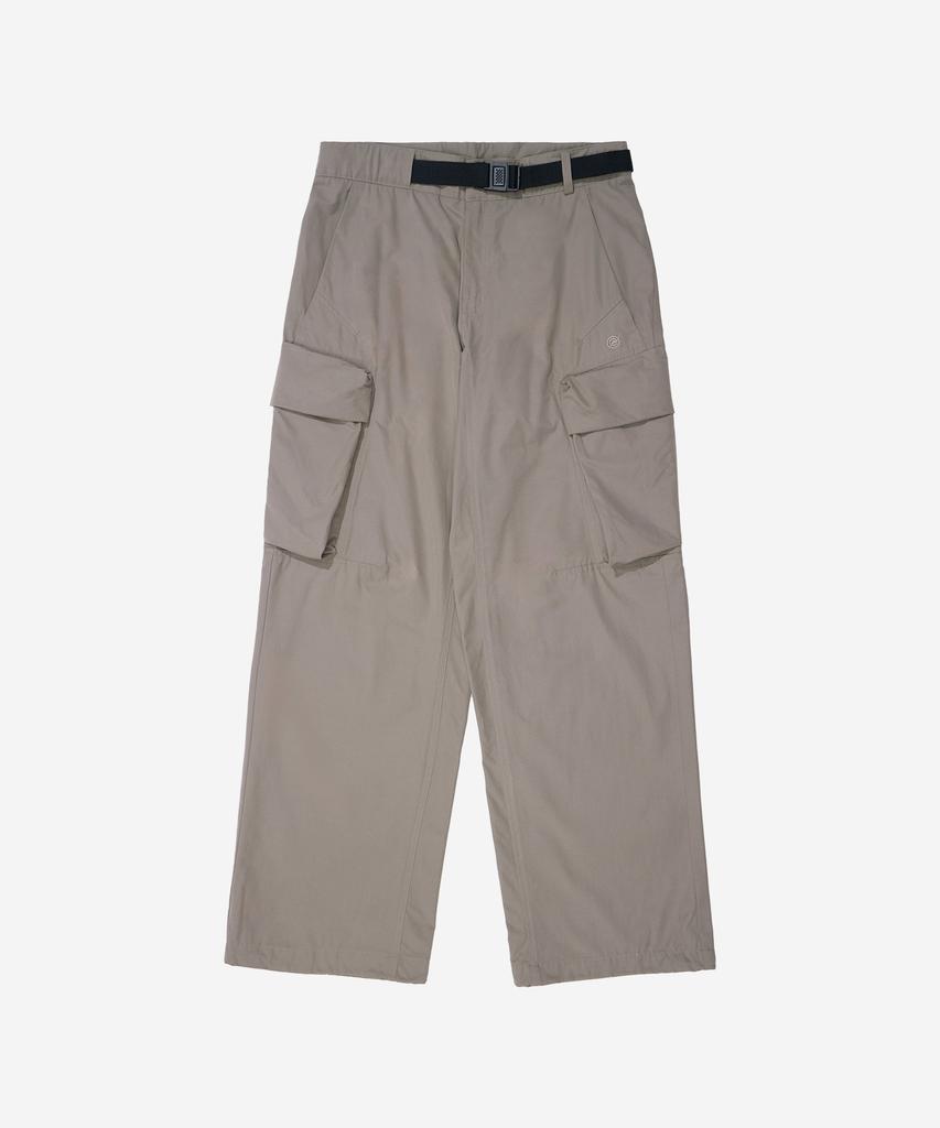 Kallapataleu Belted Signature Wide Cargo Pants - Beige
