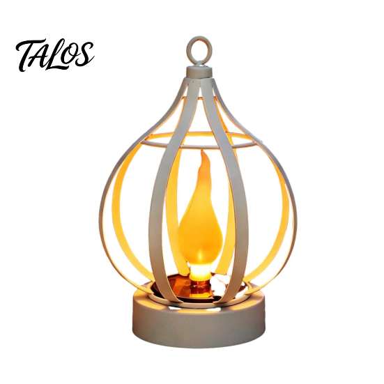 Courtyard Landscape Lighting Solar Flame Lantern, Garden Hanging Metal Outdoor Durable Exterior Yard Decor Waterproof Lantern for Patio Porch Powered