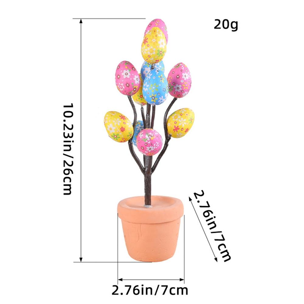 

Easter Simulation Vivid Egg Potted Plant Spotted Egg Easter Desktop Ornament Happy Easter Day Party Decorations For Household
