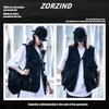 ZORZIND Outdoor Black Functional Windproof Mesh Vest for and Stylish Vest and Set Wear Fishing, Mountaineering, Photography, Camping, T-Shirt (2