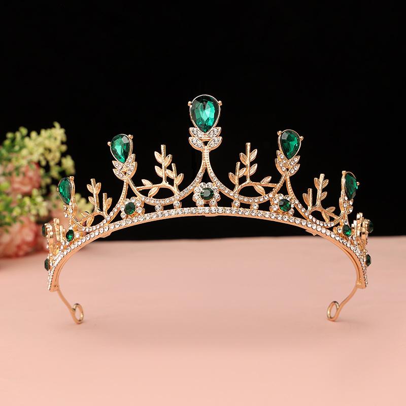 Black Baroque Crown Tiara Bride Eighteen Female Bar Mitzvah Birthday Princess Crown