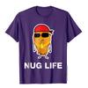 Funny Nug Life Chicken Nugget Tshirt Faddish Unisex T Shirt Cotton Tees Printing Simple Style Company