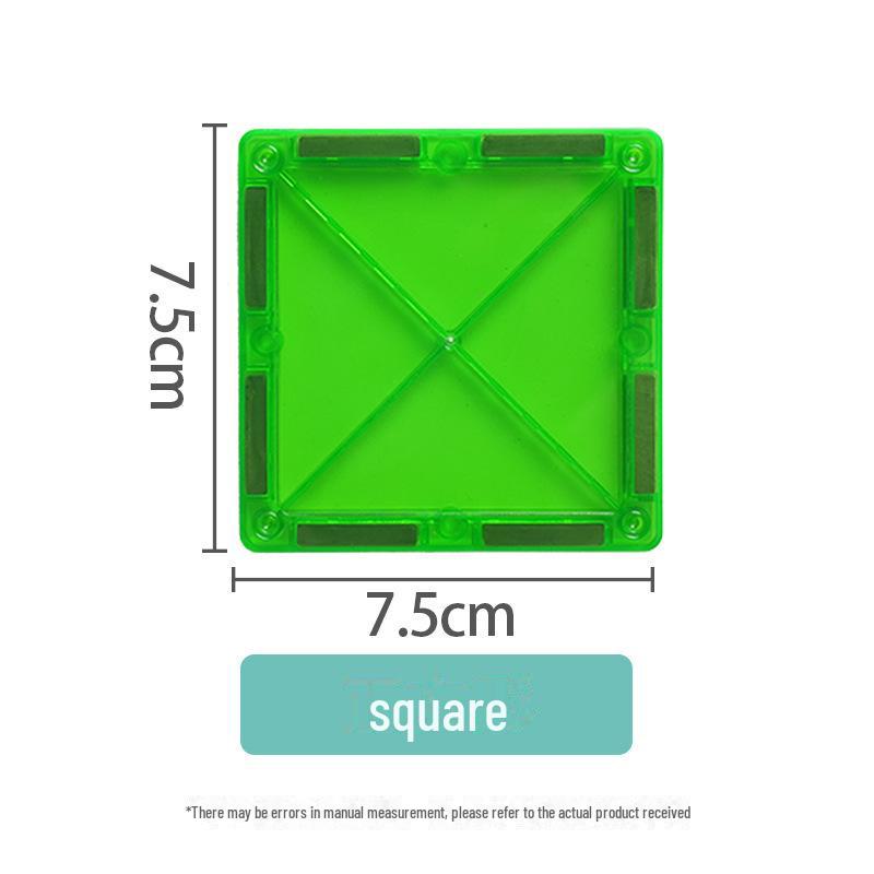 

Магнитные оконные строительные блоки для детей 3-6 лет - развивающие игрушки своими руками 10 square pieces - refill pack