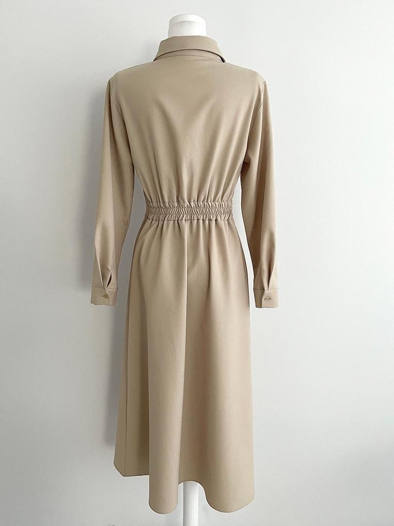 2026 Spring Korean Chic French Style Waist-Cinched Slimming Dress for Women