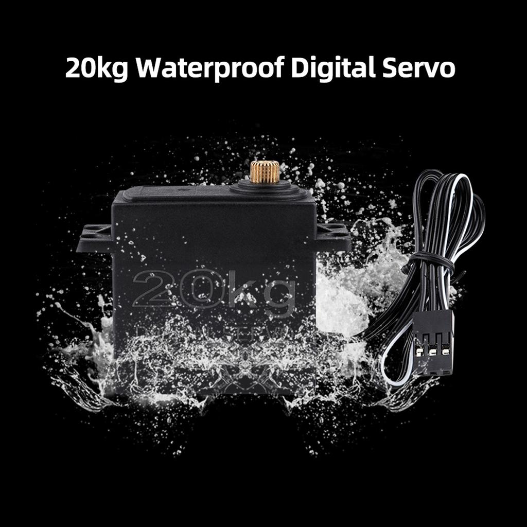 RC Motor Combo Set 3650 4300KV Motor 60A Brushless ESC 20kg Servo with 25T Servo Arm for 1 10 RC Car Truck Off Road