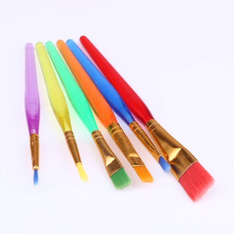 6pcs Kitchen Cake Icing Decorating Painting Brushes Fondant Sugarcraft Tool Pen