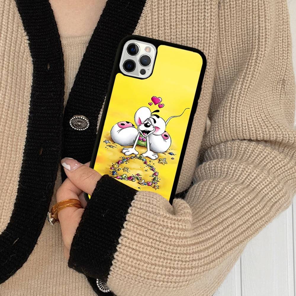 Kreslený kryt na telefon D-Diddl pro iPhone 17 16 15 14 13 Plus 12 11 Pro Max PC+TPU Zadní kryt