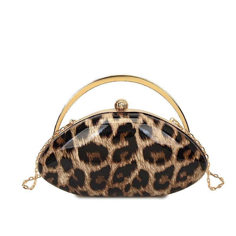 

2026 Luxury Leopard Print Women s Evening Clutch Bag Fashion Party Top Handle Handbag Personalized Wedding Crossbody Bag
