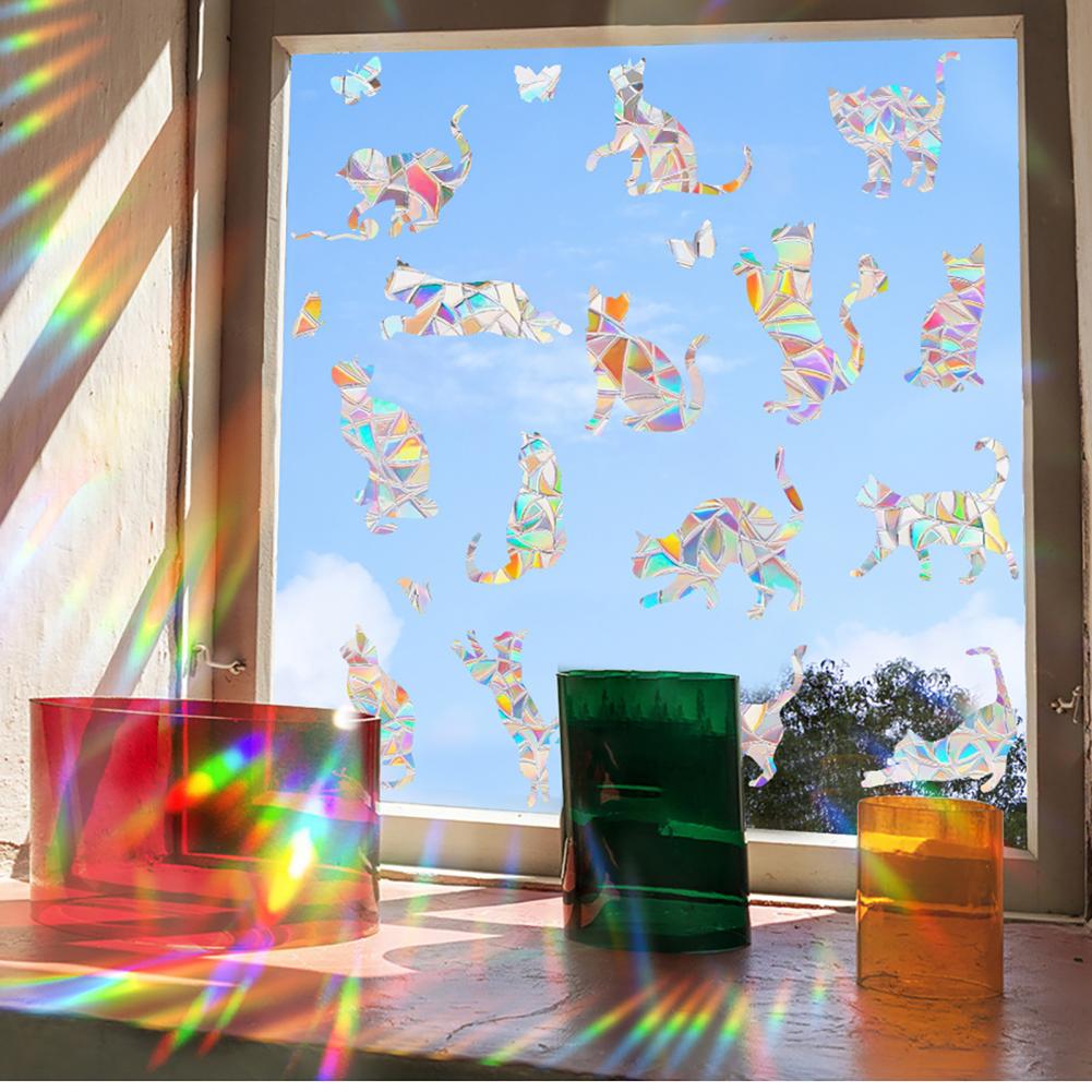 Pvc Window Stickers High-quality Pvc Window Decals Colorful Rainbow Window Stickers for Home Decoration Pvc for Bedroom