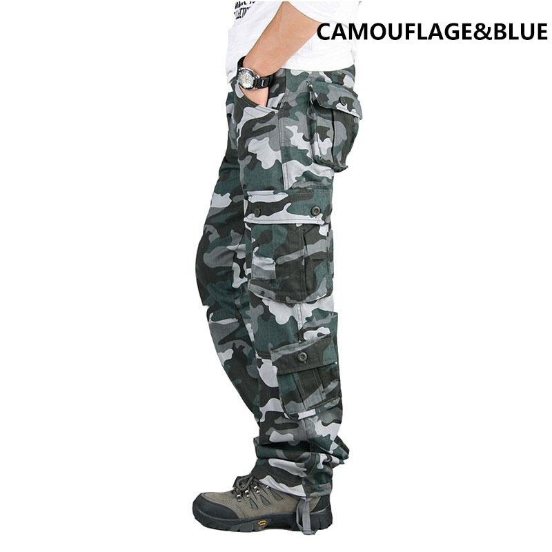 Tactical Pants for Men, Cotton, Classic, Multi Pocket, Casual Work Pants, Men's, Camouflage, Breathable Pants