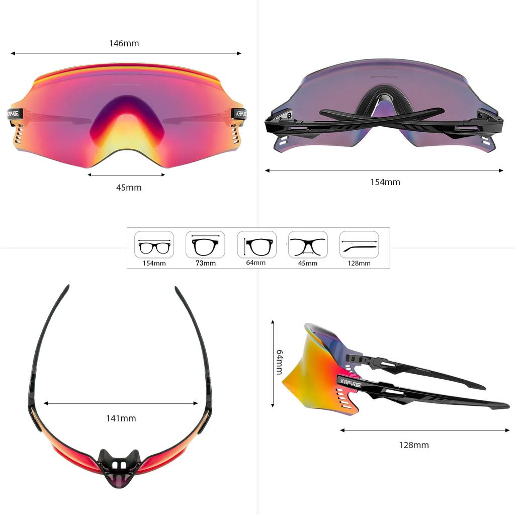 Kapvoe Skibrille MTB Fahrradbrille Reiten Schneeschutzbrille Ski Sport Brillen für Mann Frau Radsportbrillen Skibrillen