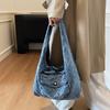 Women's Bag Shoulder Bag Underarm Bag Commuter Denim Bag