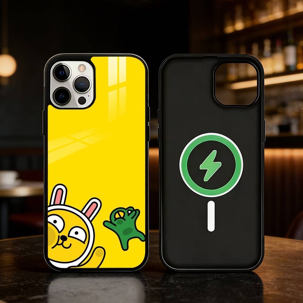 K-Kakao Friends Phone Case For iPhone 17 16 15 14 13 12 Pro Max Plus for Mirror Wireless Magnetic Cover