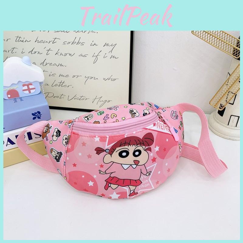 Kid Fashion Chest Bag With Crayon Shin Chan And Nene Print Designs For Daily Use