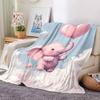 1pc Elephant Balloon Blanket Lightweight Flannel Throw for Sofa Bed Travel Camping Livingroom Office Couch Chair