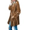 Herbst Winter Damenmantel Lässig Gold Samt Lang Windbreaker für Damen Jacken & Mäntel