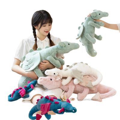 Giant Soft Plush Toy Flying Dragon Plush Toys White Green Pink Dinosaur Pillow Stuffed Animal Soft Doll Birthday Gifts Decor