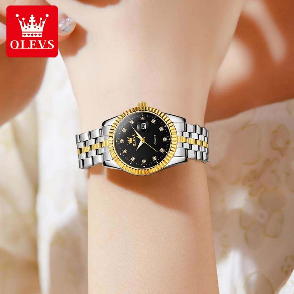 OLEVS 5526  Customized Design Waterproof Luxury Casual Ladies Luminous Stainless Steel Sports Watch Bands Quartz Watches